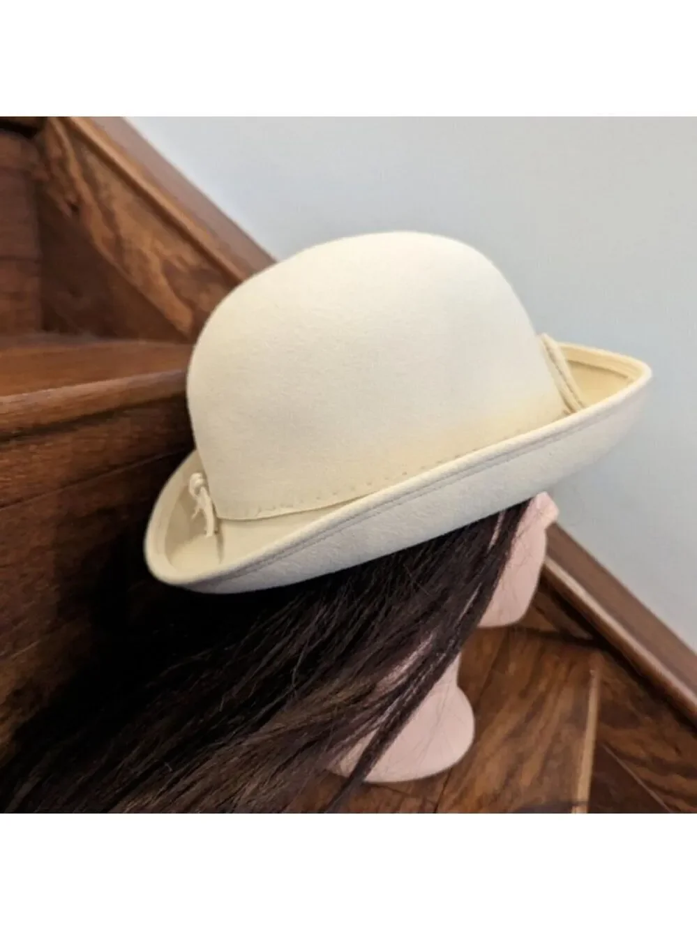 VINTAGE bowler style hat, Andre Montreal, mid century modern